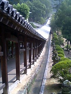 吉備津神社の長い回廊
