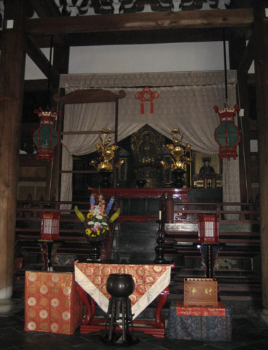 釈迦如来・阿難・迦葉・東福門院