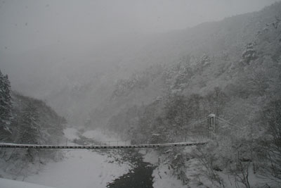 大雪の岐阜