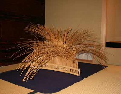 竹のオブジェ