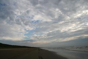 能登半島　千里浜にて