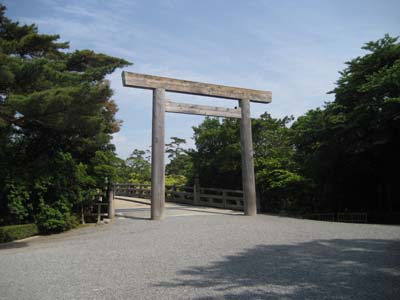 伊勢神宮の鳥居