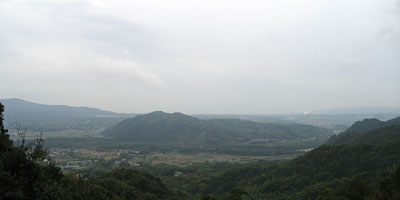 山上からの加茂の眺め