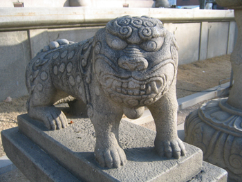 曹渓寺の獅子