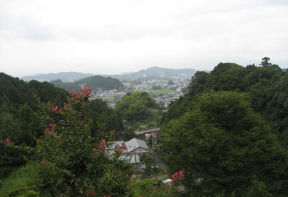 小高い山の上からの眺望